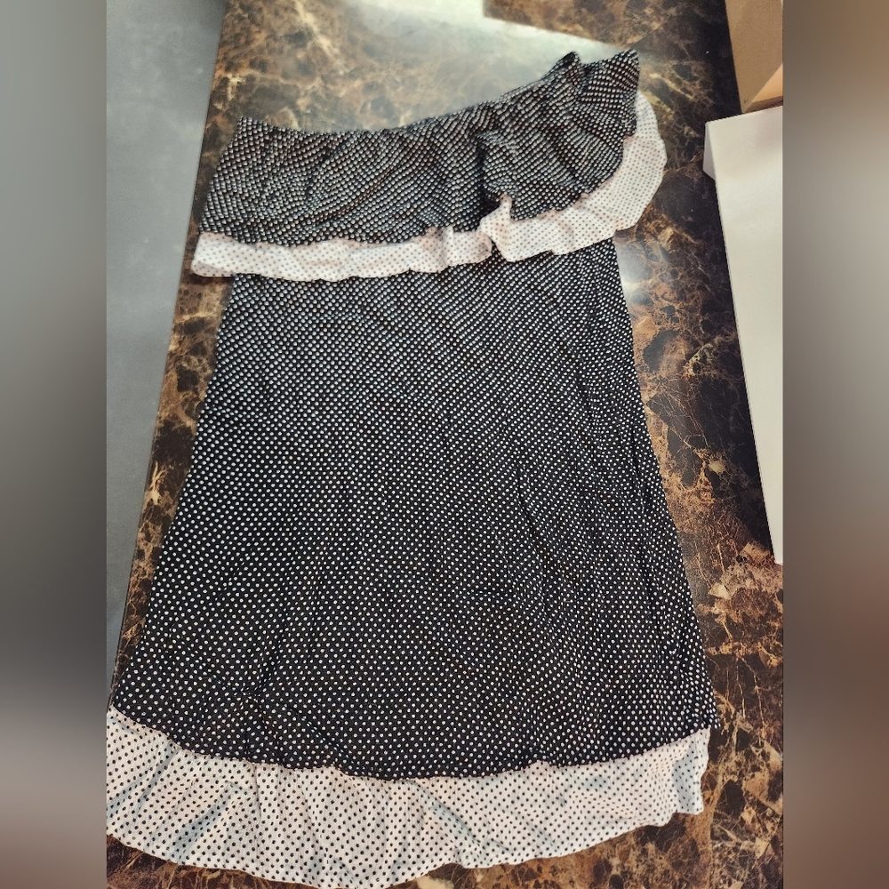 Love, fire one shoulder dress